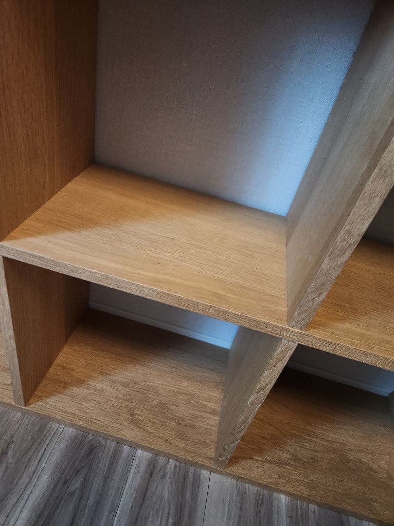 無印良品 スタッキングシェルフ 5段×2列 オーク材 4段引き出し×1付