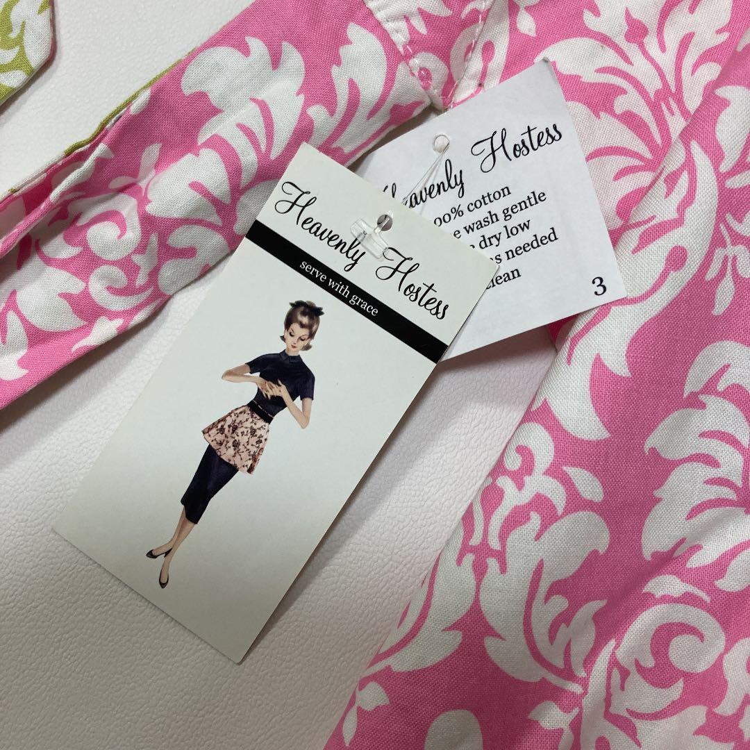 新品　ヘブンリーホステス　エプロン　ダンディデイジー柄