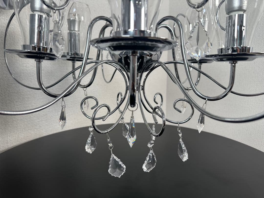 モデルルーム展示品 オーデリック クリスタルガラス シャンデリア ６灯 ※31※