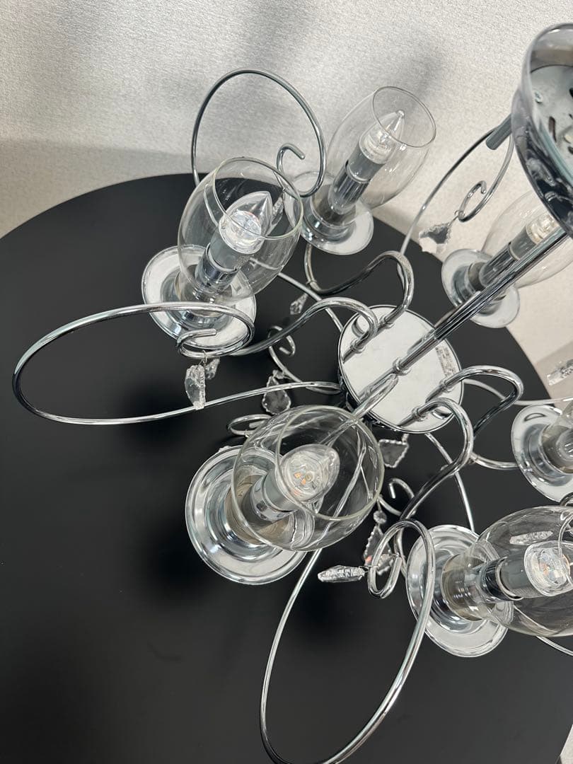 モデルルーム展示品 オーデリック クリスタルガラス シャンデリア ６灯 ※31※