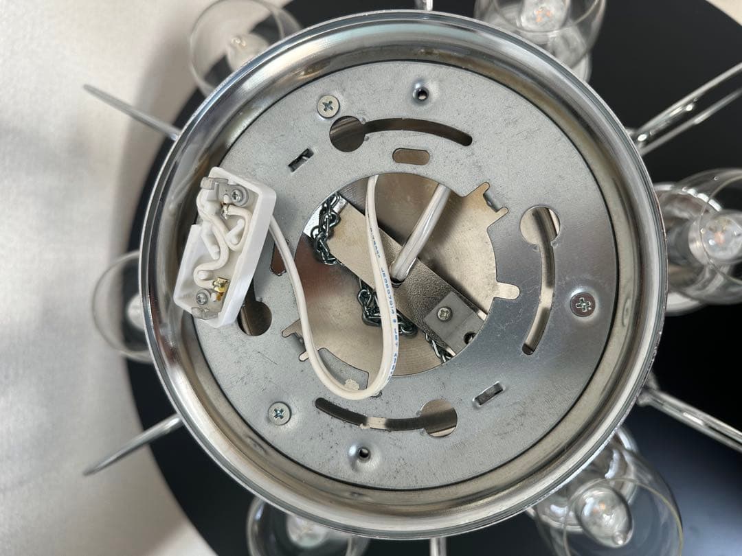 モデルルーム展示品 オーデリック クリスタルガラス シャンデリア ６灯 ※31※