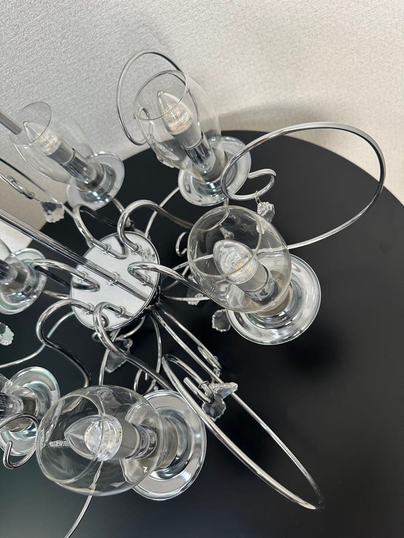 モデルルーム展示品 オーデリック クリスタルガラス シャンデリア ６灯 ※31※
