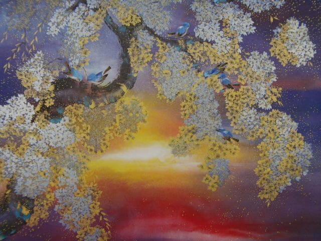 松尾柳江、【黎明の詩】、希少な額装用画集より、美品、新品額装付