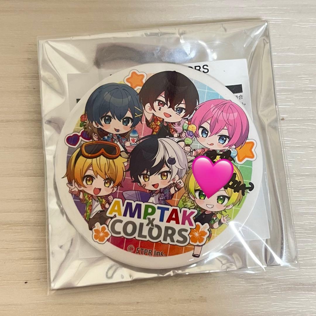 AMPTAK×COLORS けちゃくん サイン入り缶バッジ - メルカリ
