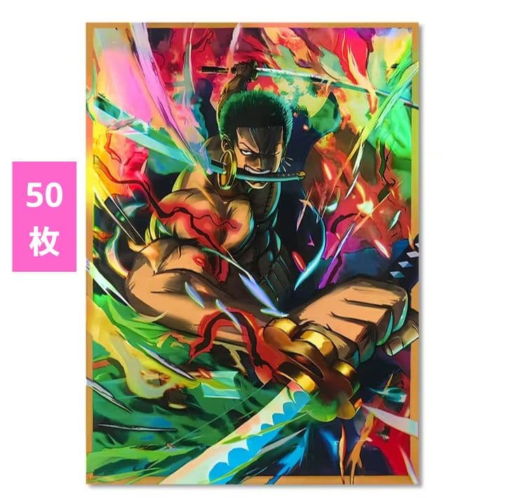 ゾロ スリーブ 50枚 ワンピースカード ONE PIECE サプライ - メルカリ