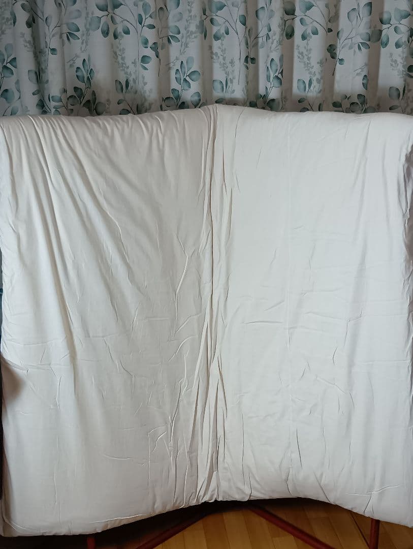 昭和　レトロ　モダン　掛け布団　花柄青　和風