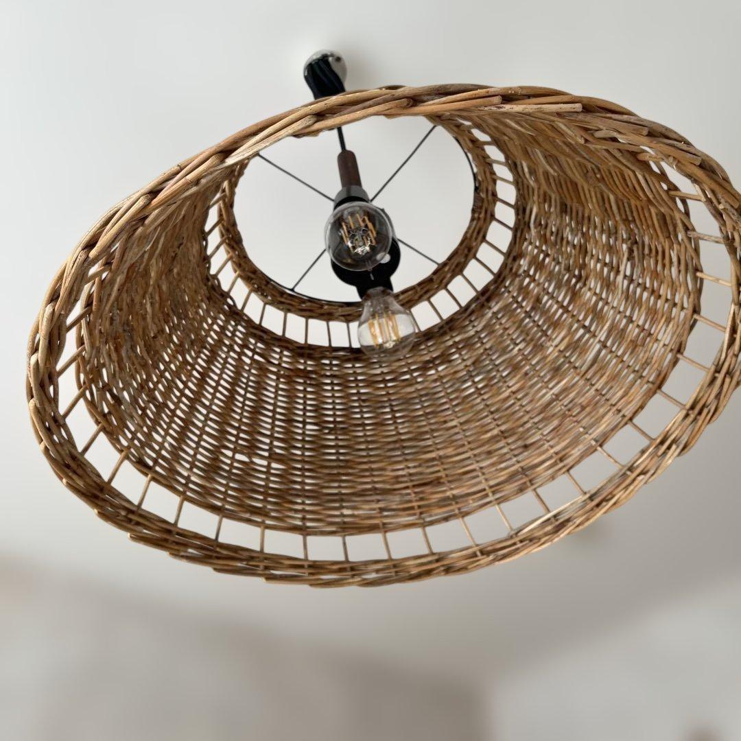 ANTORY アントリー　籐ラタン照明　アンティーク　ヴィンテージ　店舗照明