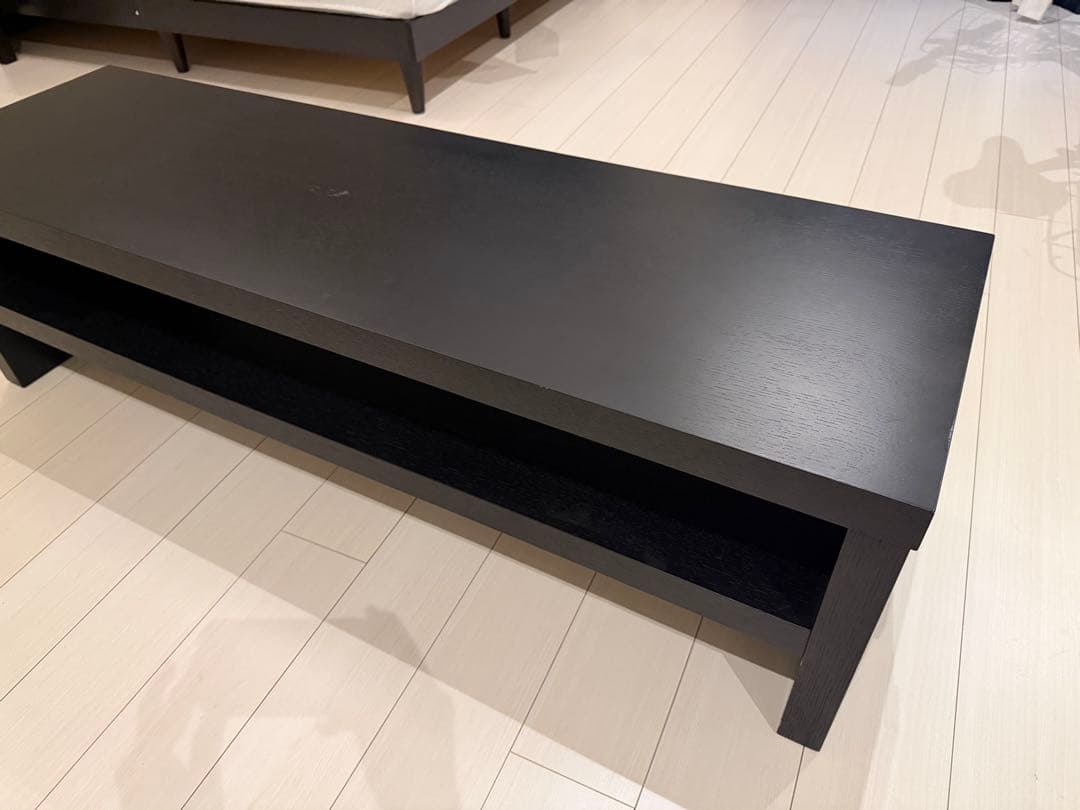 テレビ台 オープンシェルフ　ブラック　黒　木材　ARMONIA アルモニア
