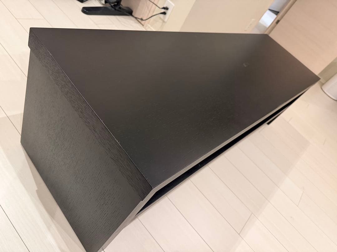 テレビ台 オープンシェルフ　ブラック　黒　木材　ARMONIA アルモニア