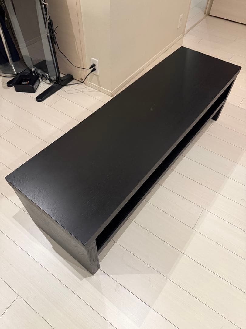 テレビ台 オープンシェルフ　ブラック　黒　木材　ARMONIA アルモニア