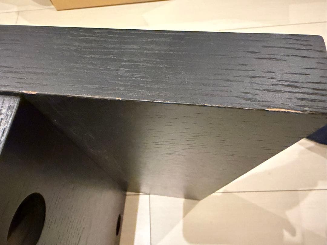 テレビ台 オープンシェルフ　ブラック　黒　木材　ARMONIA アルモニア