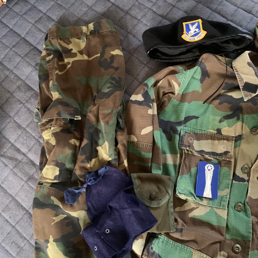 米軍 米空軍憲兵仕様 ウッドランド迷彩セット