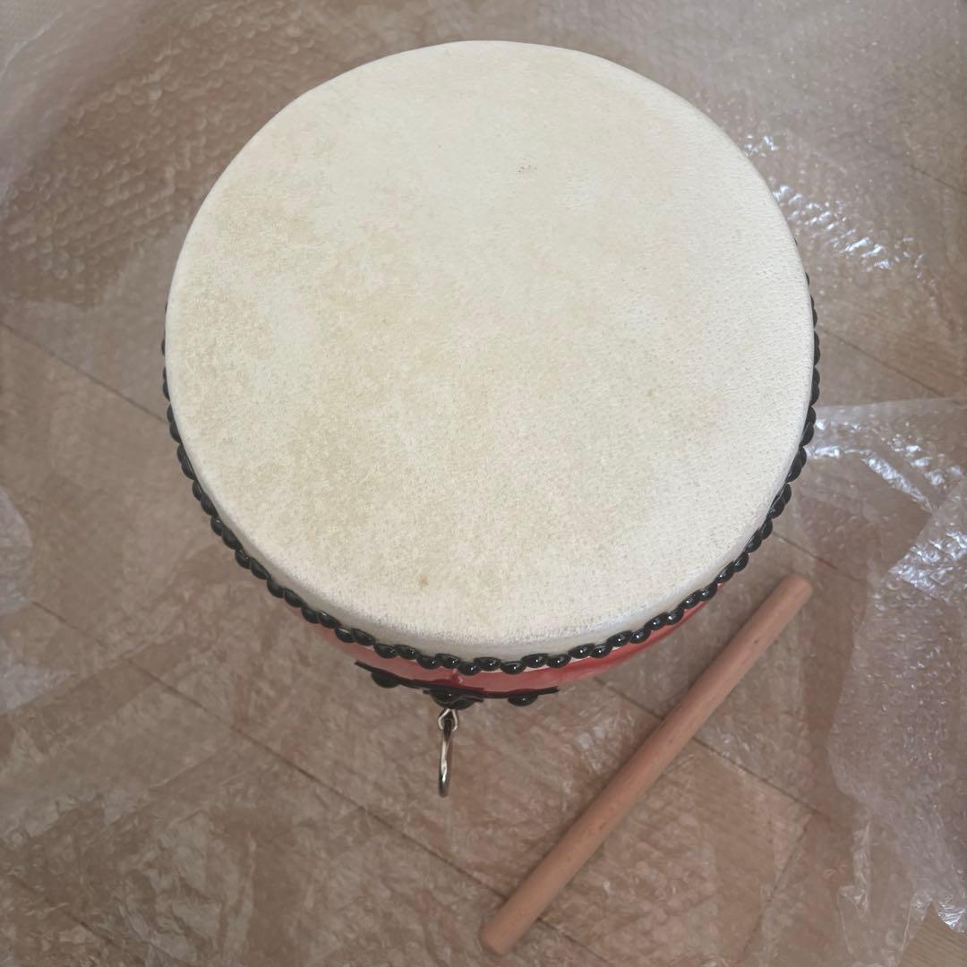 アレフ 【新品未使用・送料無料】沖縄県産エイサー太鼓 バチ付