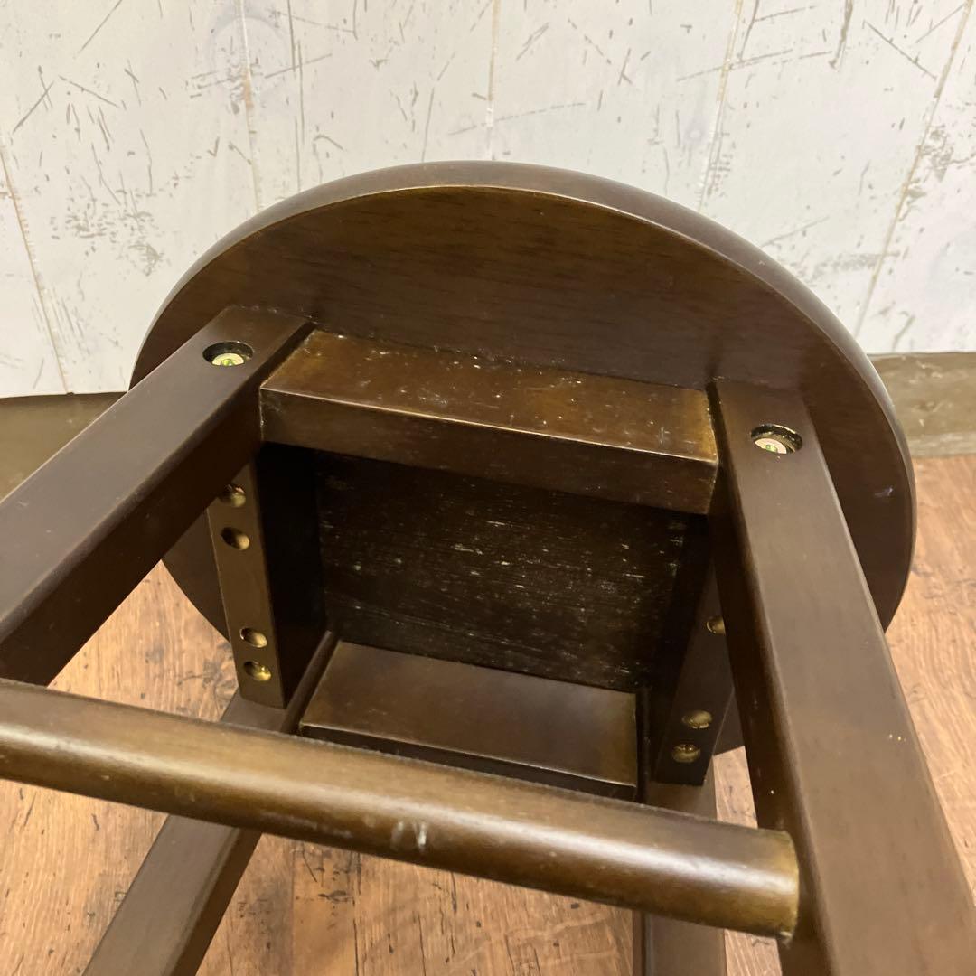 A-2 昭和レトロ 木製 バースツール ハイチェア スツール 椅子 丸椅子 イス