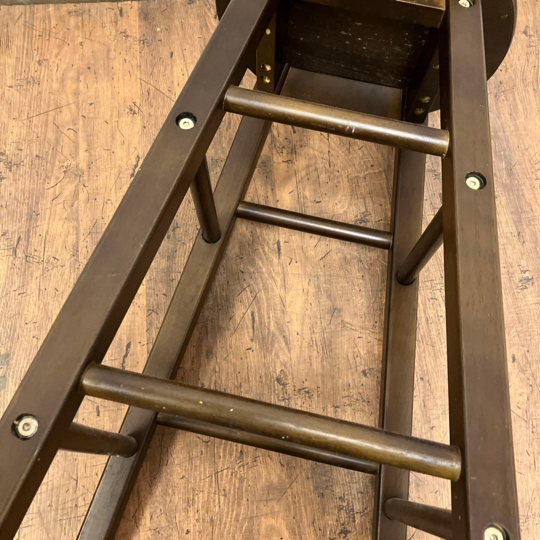 A-2 昭和レトロ 木製 バースツール ハイチェア スツール 椅子 丸椅子 イス