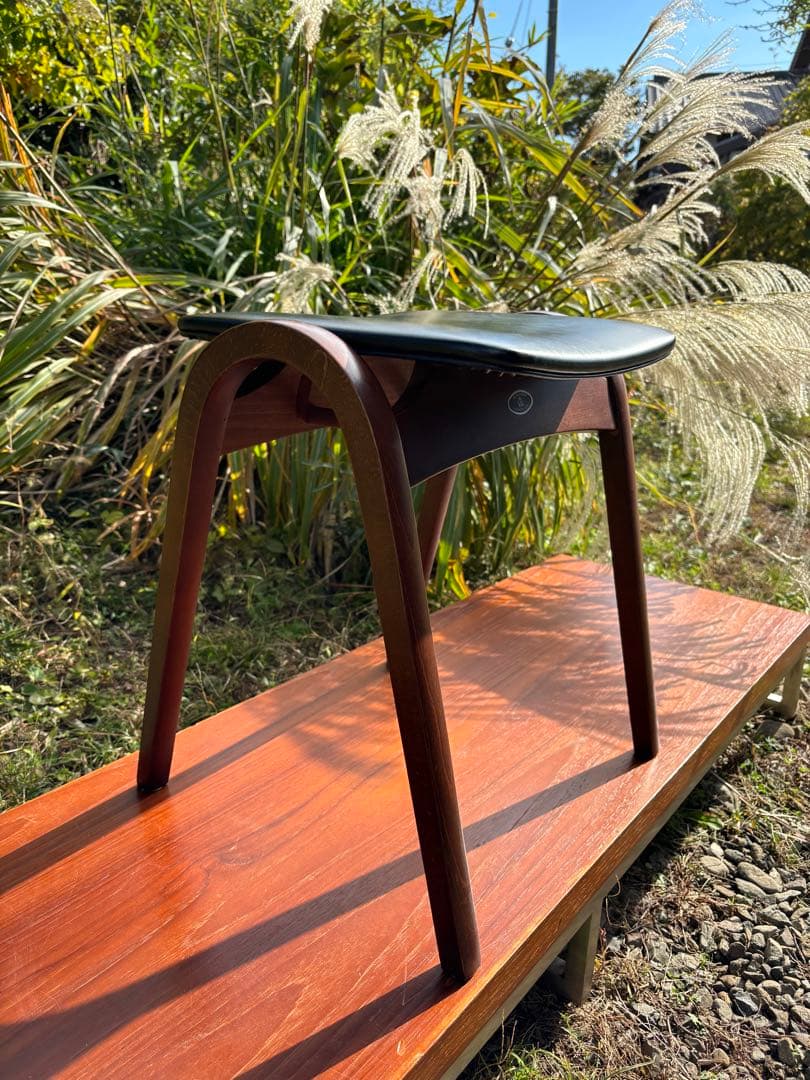 秋田木工　スタッキングスツール　剣持勇　NO.202