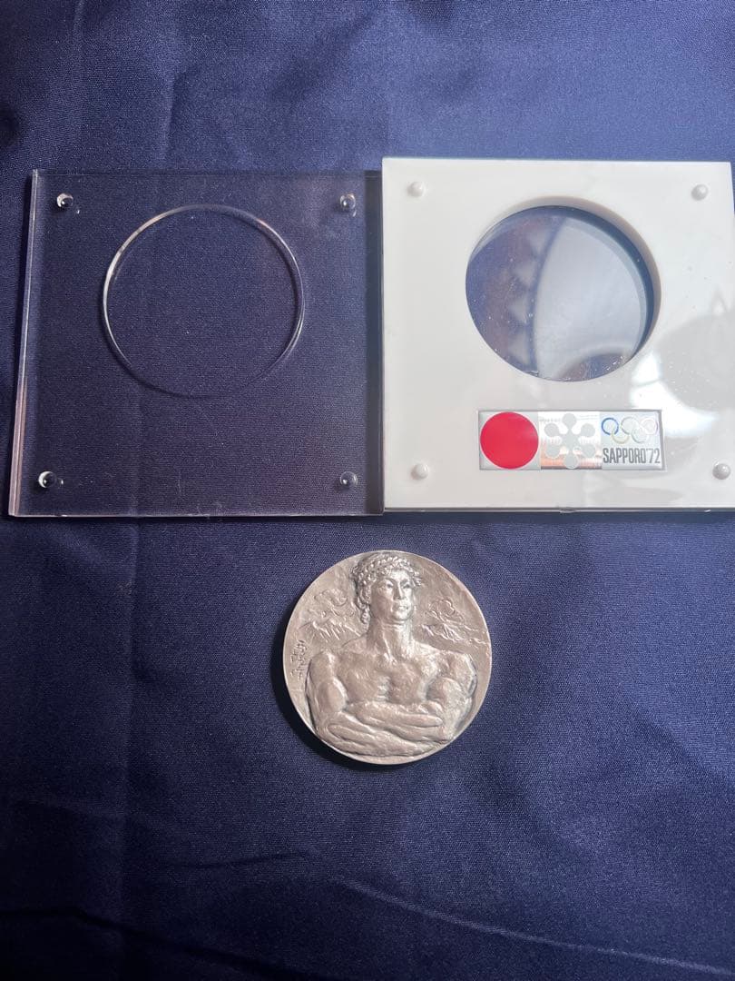 第11回札幌オリンピック冬季大会記念メダル 純銀 造幣局 北村西望