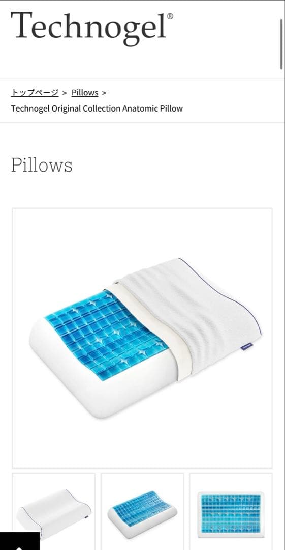 【新品未使用】Technogel Anatomic Pillow 11