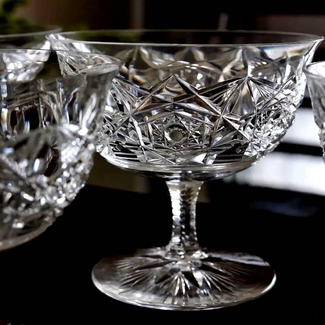 希少★オールドバカラ ラグニー★ラニー シャンパンクープ グラス 6脚セット美品