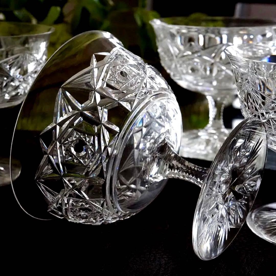 希少★オールドバカラ ラグニー★ラニー シャンパンクープ グラス 6脚セット美品