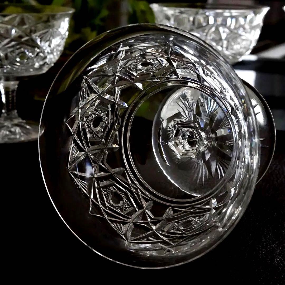 希少★オールドバカラ ラグニー★ラニー シャンパンクープ グラス 6脚セット美品