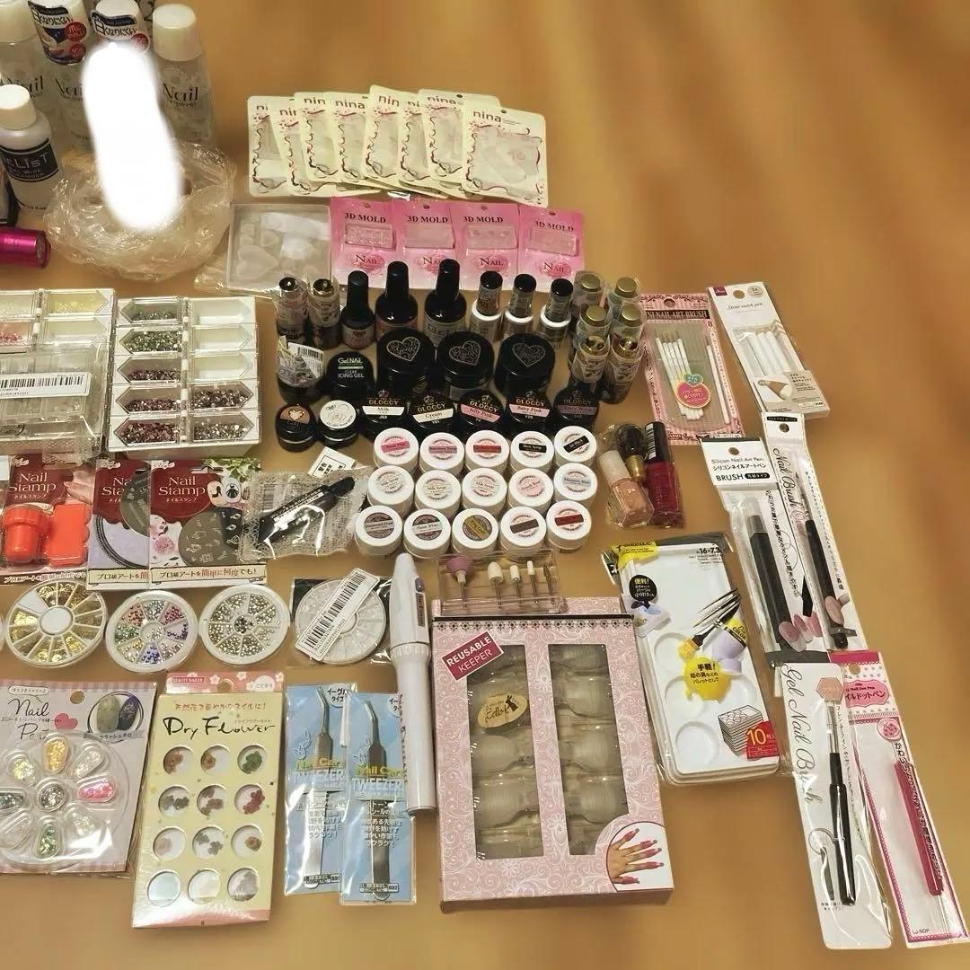 ジェルネイル　ハンドメイド　まとめ売り　UVライト　パーツ