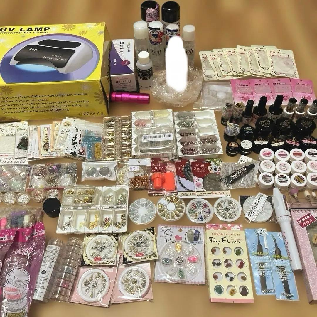 ジェルネイル　ハンドメイド　まとめ売り　UVライト　パーツ