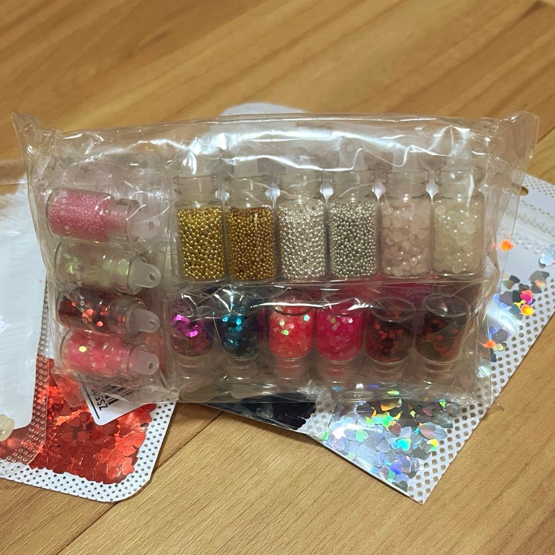 ジェルネイル　ハンドメイド　まとめ売り　UVライト　パーツ