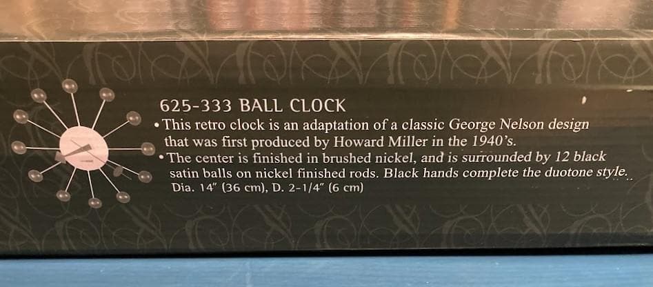 Howard Miller Ball Clock ジョージ・ネルソン