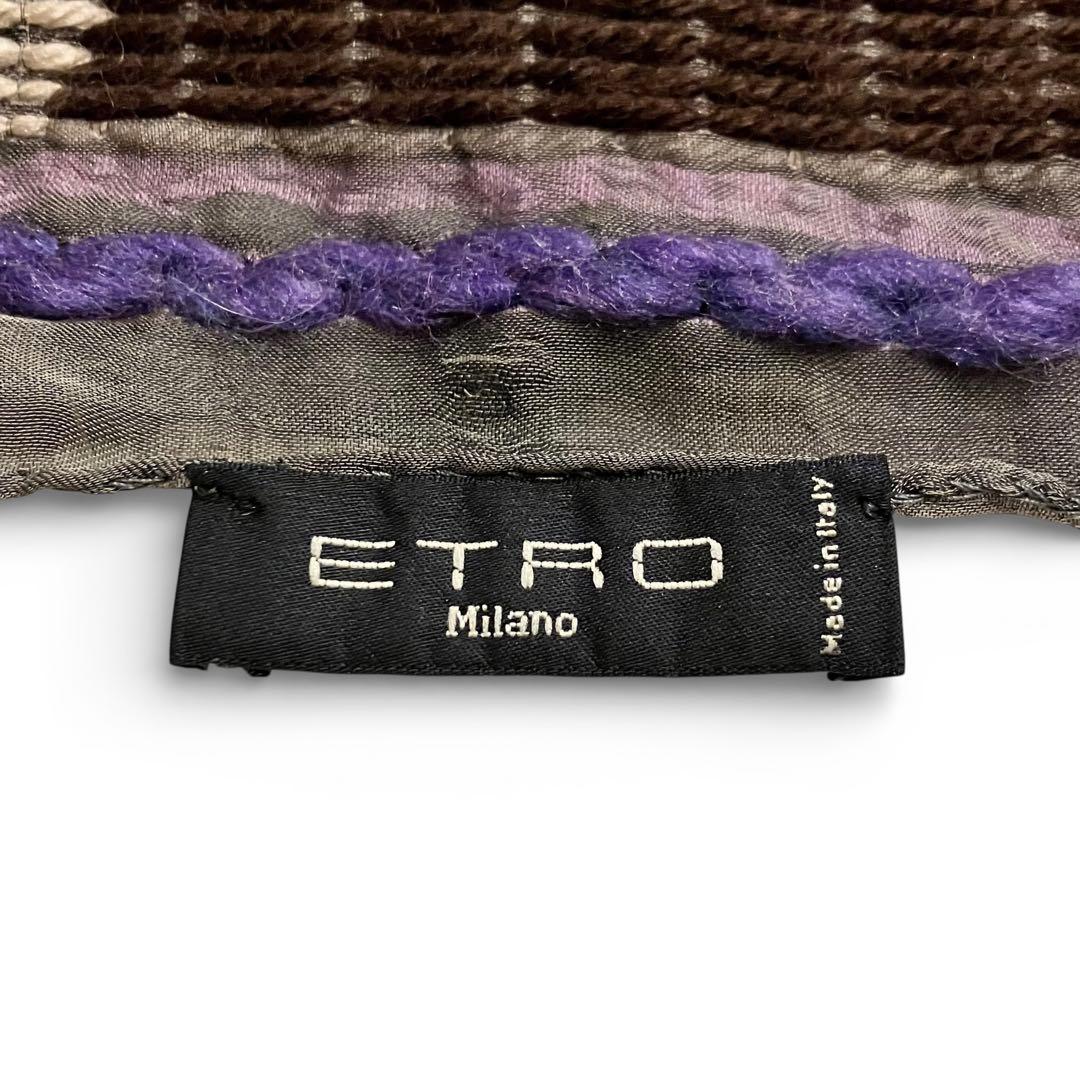 《極美品珍品イタリア製早い者勝ち》エトロetroストールミラノマフラースカーフ