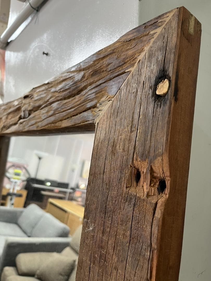 ジャーナルスタンダードファニチャー　大型ミラー　BREDA　MIRROR　天然木