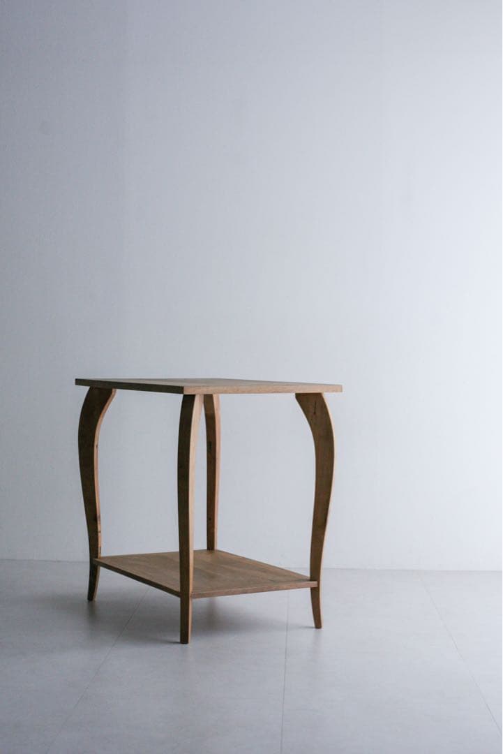 フランス　サイドテーブル　ダイニングテーブル　　無垢材　ブロカント　古家具