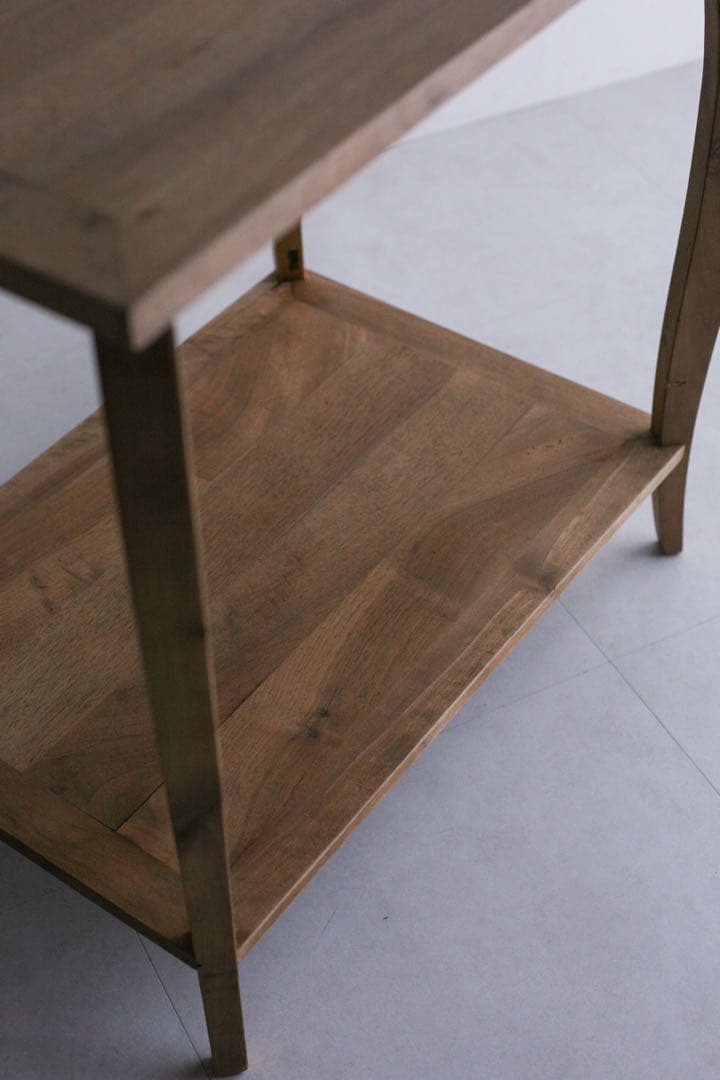 フランス　サイドテーブル　ダイニングテーブル　　無垢材　ブロカント　古家具