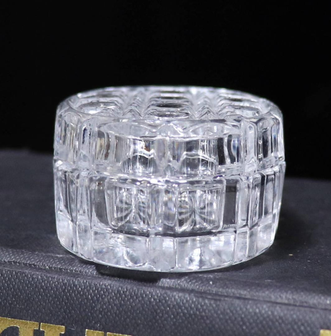 オールド・バカラ 珍品 蓋物 ディアマン ピエーリー 小物入れ ボンボニエール