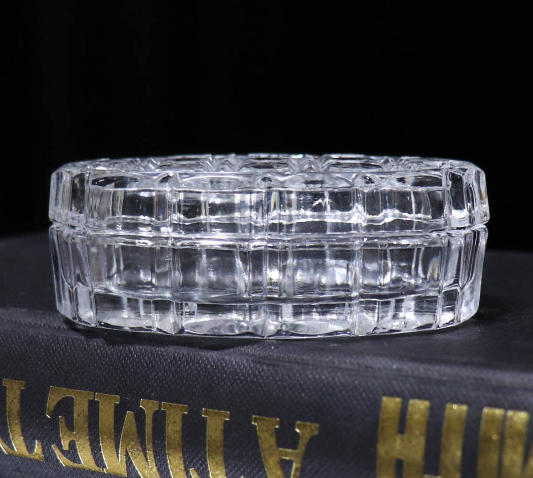 オールド・バカラ 珍品 蓋物 ディアマン ピエーリー 小物入れ ボンボニエール