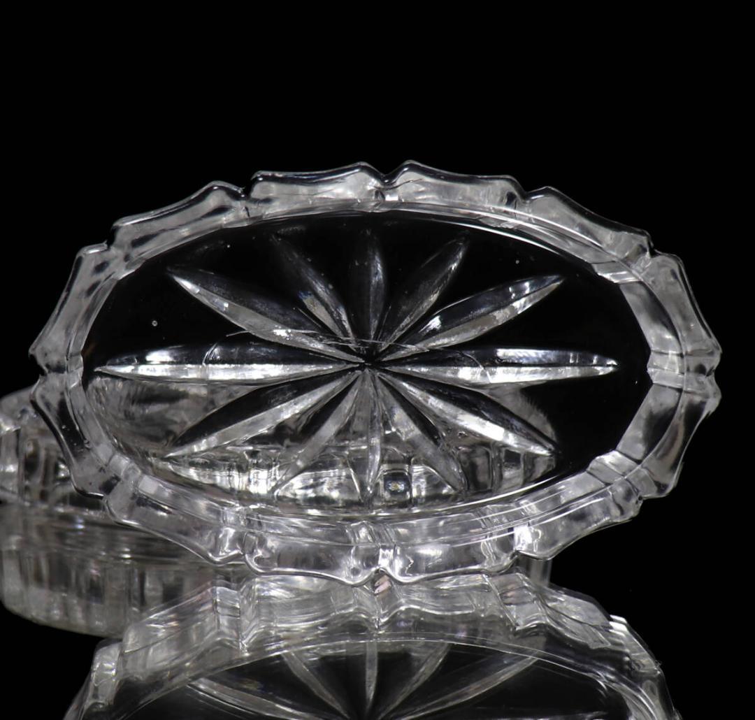 オールド・バカラ 珍品 蓋物 ディアマン ピエーリー 小物入れ ボンボニエール