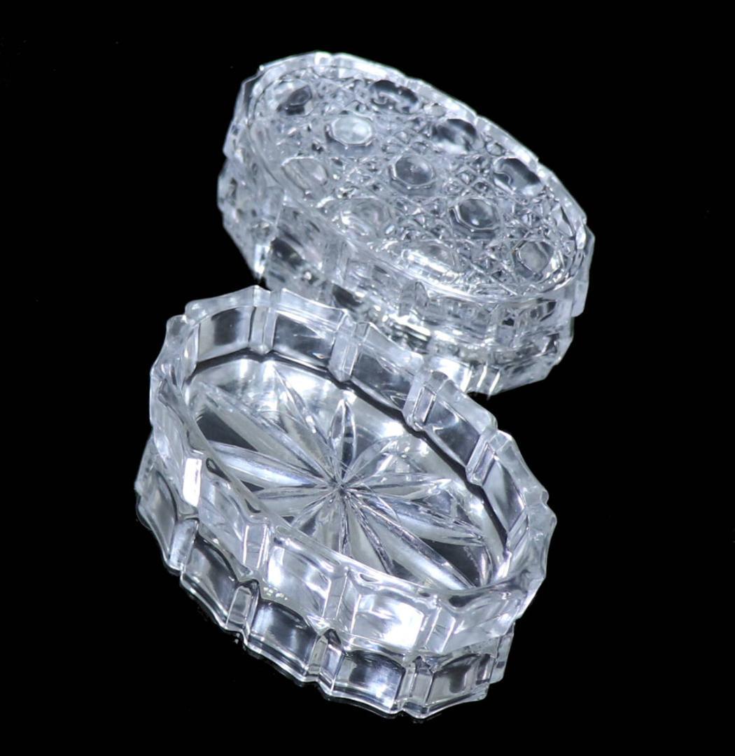 オールド・バカラ 珍品 蓋物 ディアマン ピエーリー 小物入れ ボンボニエール