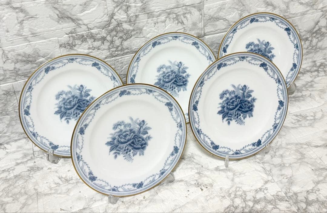 未使用 5枚】大倉陶園 ブルーローズ Limited Edition 20cm - メルカリ