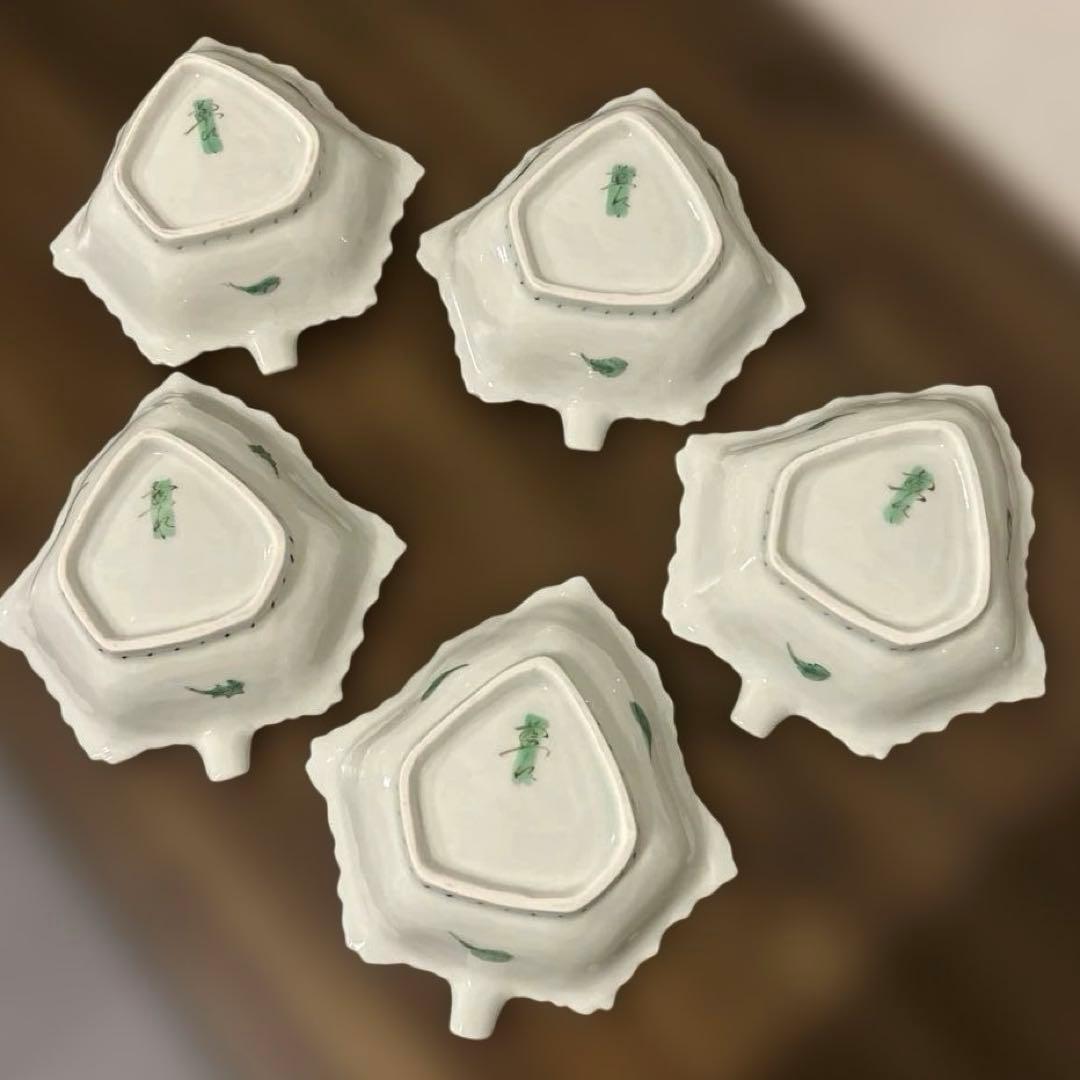 うつわ藍水　葉型小鉢　5種セット