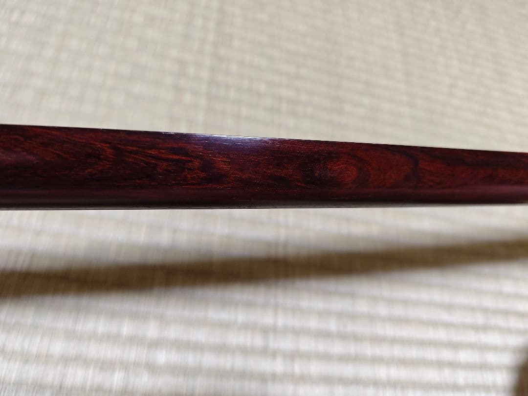 三味線 バチ、駒付き 紅木 皮破れ無し