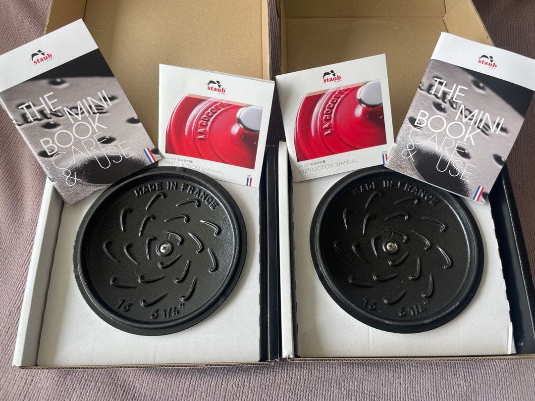 STAUB 雪の結晶模様 両手鍋 ワナベ16cm