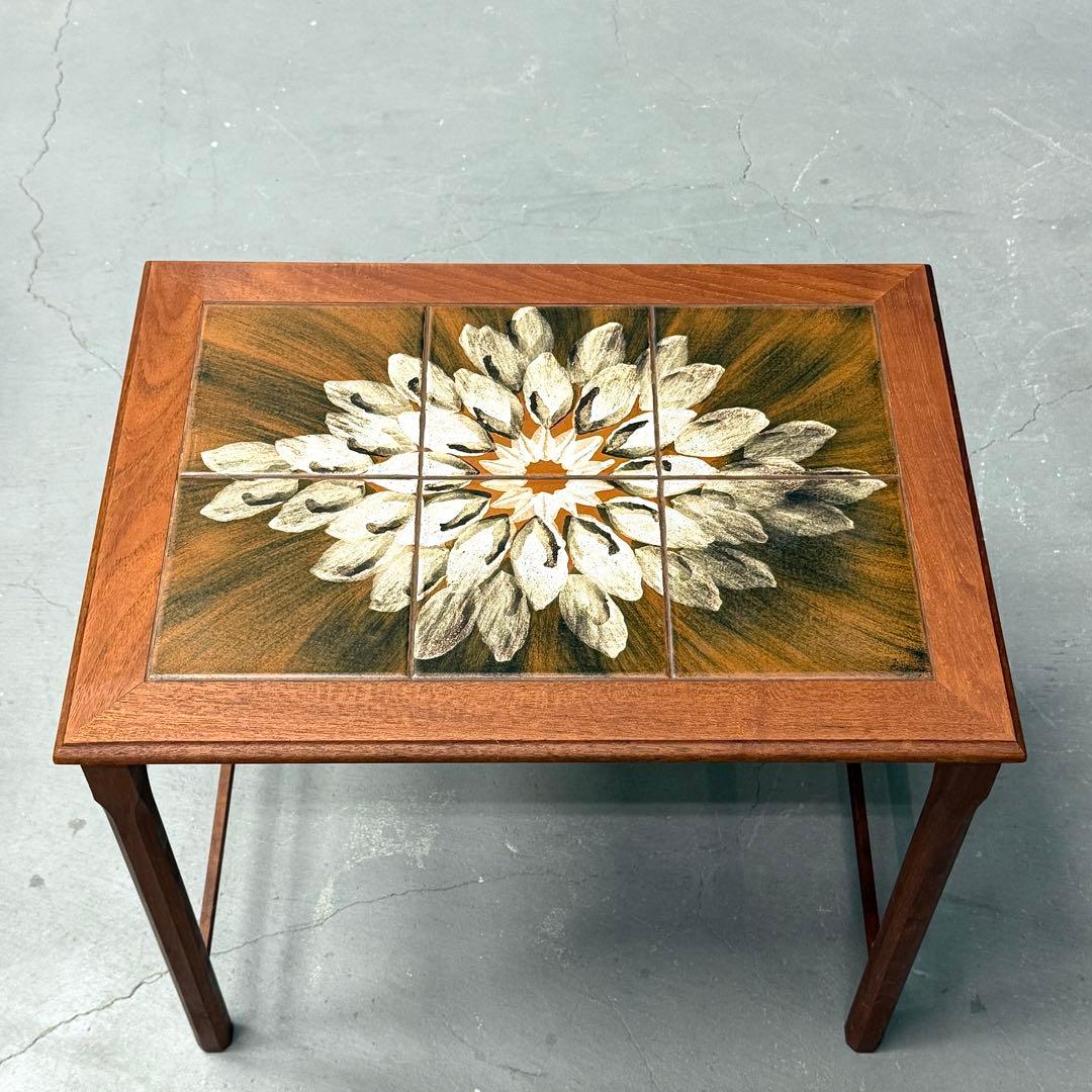 北欧デンマーク ヴィンテージ タイルトップ テストテーブル (501)