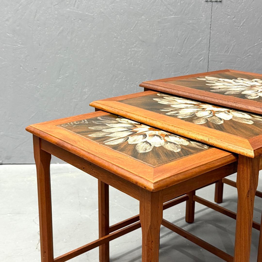 北欧デンマーク ヴィンテージ タイルトップ テストテーブル (501)