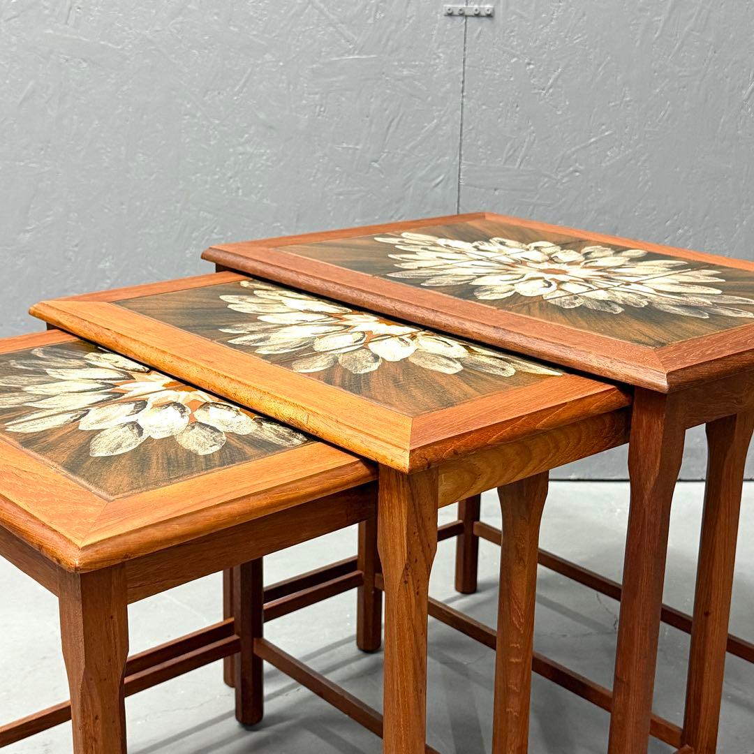 北欧デンマーク ヴィンテージ タイルトップ テストテーブル (501)