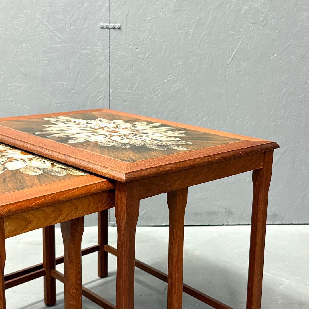 北欧デンマーク ヴィンテージ タイルトップ テストテーブル (501)