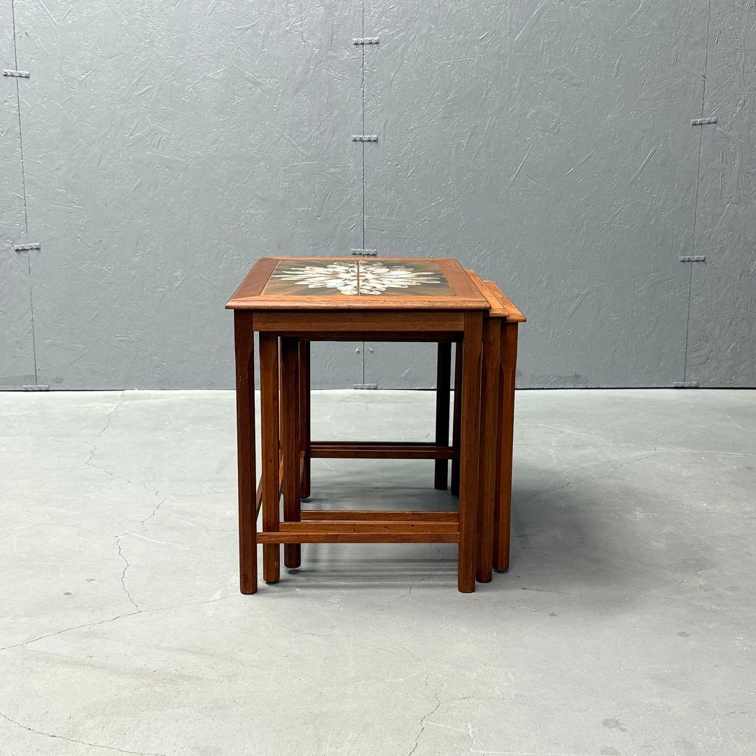 北欧デンマーク ヴィンテージ タイルトップ テストテーブル (501)