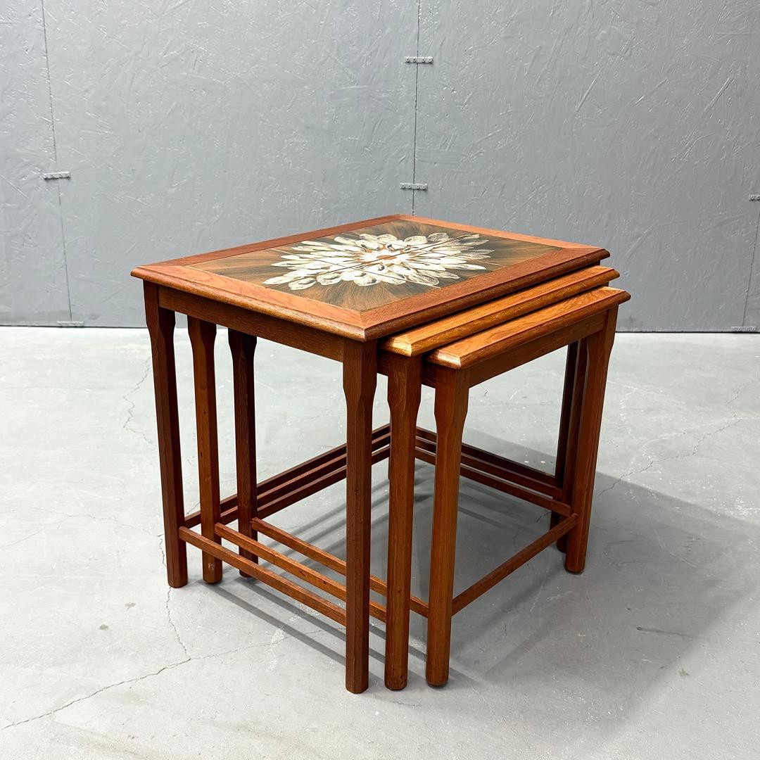 北欧デンマーク ヴィンテージ タイルトップ テストテーブル (501)