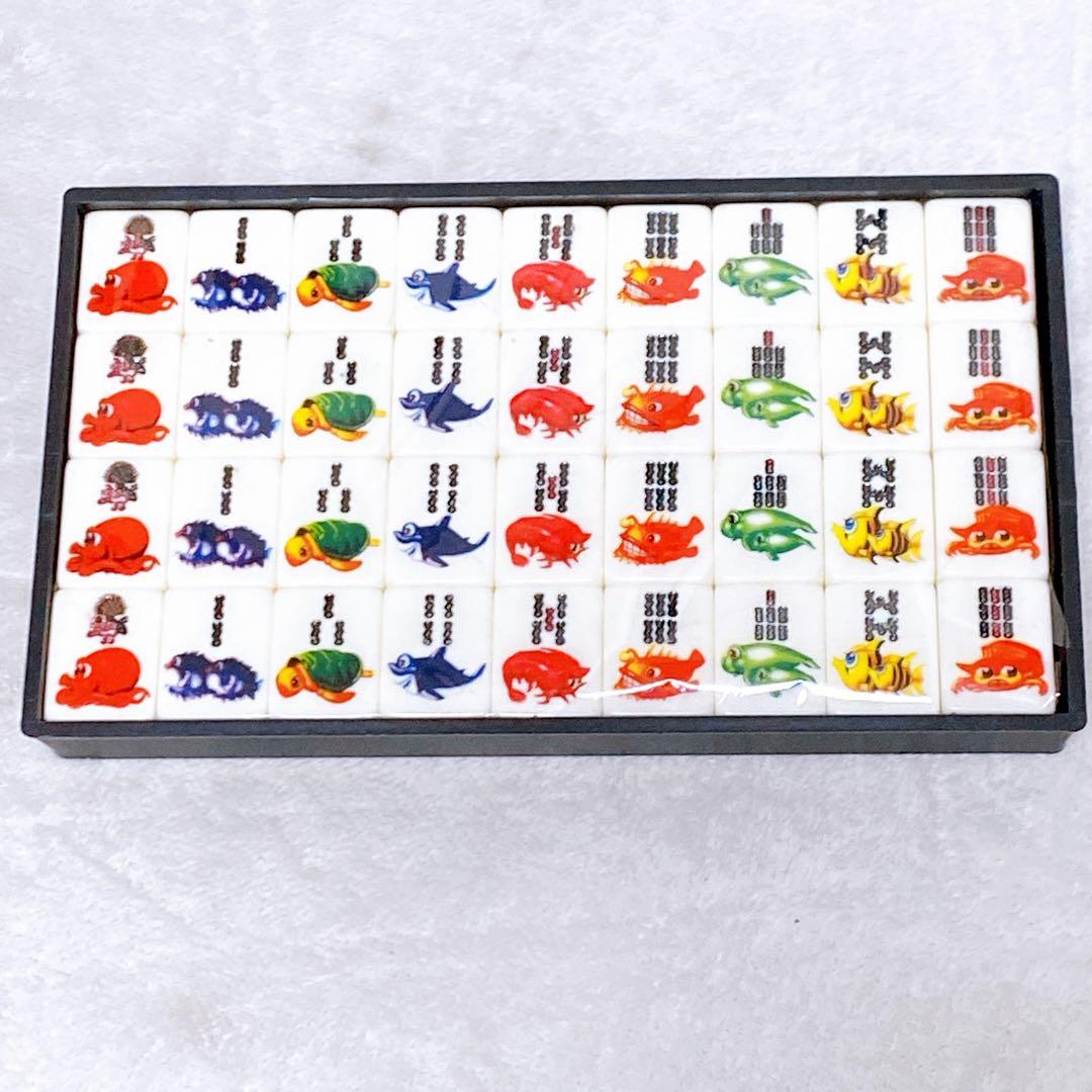 激レア　大海物語　マージャン牌　麻雀牌　未使用級　ケース付き　箱付き　ビンテージ