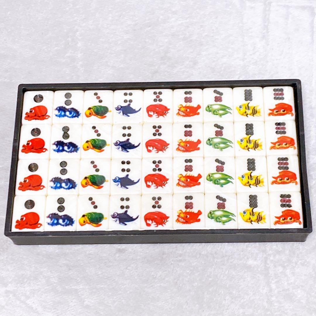 激レア　大海物語　マージャン牌　麻雀牌　未使用級　ケース付き　箱付き　ビンテージ