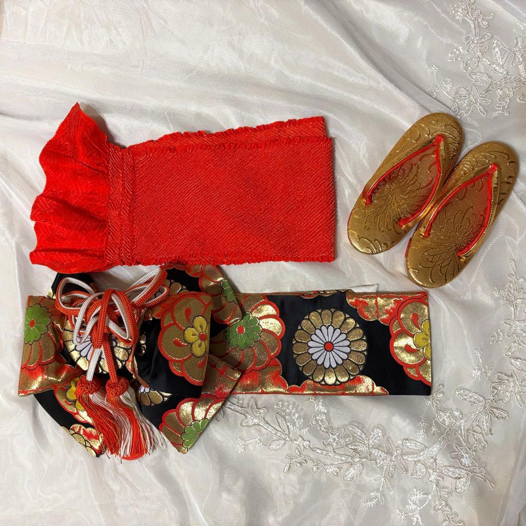 七五三 3歳 着物セット 松 蝶 御所車